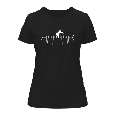 Fishing Heart Beat T-Shirt for Women
